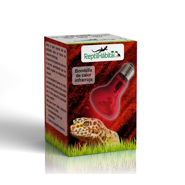 ReptilHábitat Infrared Ceramic Lamp for Reptiles 25W - Heat Without