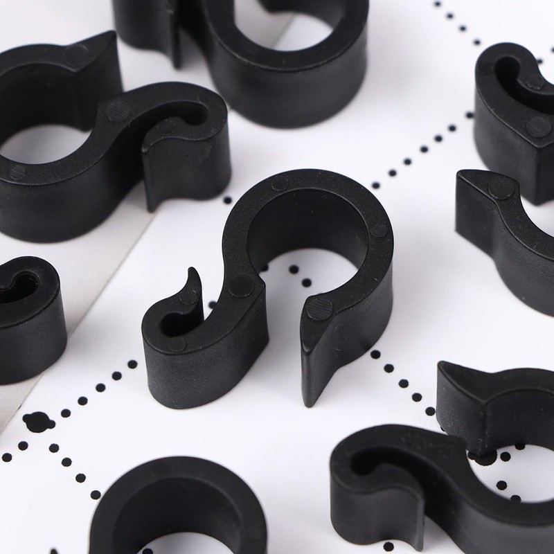 50pcs Irrigation Tubing Clips Wire Cable Clamps Adjustable Stand S