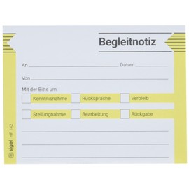 SIGEL HF142/5 Sticky Notes Accompanying Note 100 x 75 mm 5 Pieces of 50 Sheets Medium