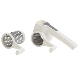 Stralande White Rotary Cheese Grater for Left and Right Handed