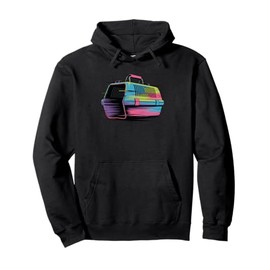 Glitch Art Pet Carrier Dog Rescue Dogs Cat Rescuer Puppy Pullover Hoodie