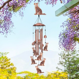 German Shepherd Dog Wind Chimes for Outside,Dog Gifts for Women Men/Memorial/Sympathy/Birthday Gifts Metal windchimes Outdoors/Indoors,Garden Decor,Patio,Home,Porch,Yard Decorations