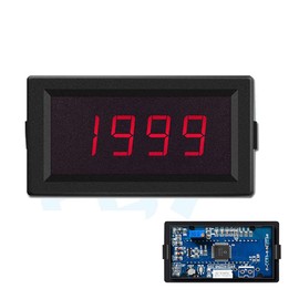 Taidacent Ohm Meter Resistance Tester Ohmmeter Digital DC Resistance Measuring Instrument Fixture Resistance Measure Panel Meter (20K Ohm, DC12V with Cover)