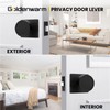 goldenwarm Black Door Knobs Interior, Privacy Matte Black Interior Door