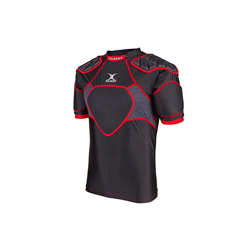 Gilbert XP300 Protective Rugby Body Armor Padded Shoulder, multicolor (black