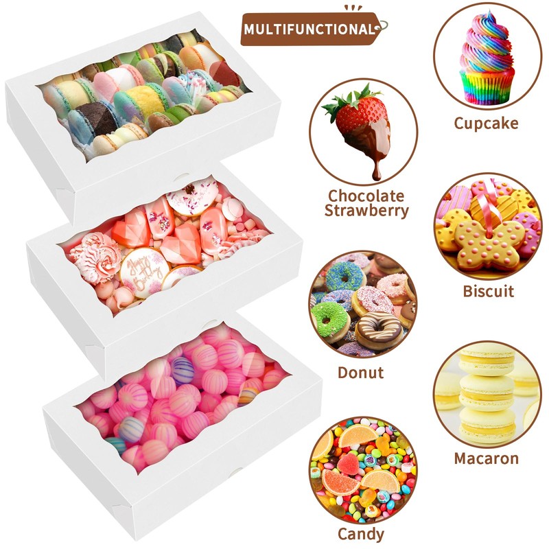 HONGFAPK 50Pcs 7" x 4 3/8" x 1 1/2" inches,Bakery
