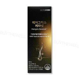 Nutricore Hairgrix Keranet Millet Extract Complex Helps hair shine and elasticity 28 capsules 1 unit / 뉴트리코어 헤어그릭스 케라넷 기장밀추출복합물 모발 윤기 탄력 도움 28캡슐 1개