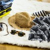 100 Pcs Women Disposable Underwear Set,Bras and Thong Panties for