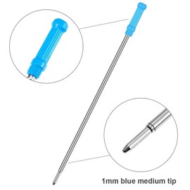 20 x Blue Ink Pen Refills for Cross Ballpoint Pens, 11.6cm Blue Ballpoint Pen Refills Compatible with Cross 8513 Ballpoint Pens, Medium Size Tip (20)