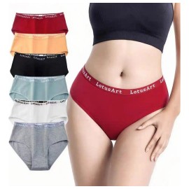Ropa Interior De Algodón Para Mujer De Talla Grande De 6 Col