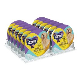 A Strong Heart Wet Dog Food Cups, Grilled Chicken Flavor - 3.5 oz Cups (Pack of 12), Made in The USA with Real Chicken