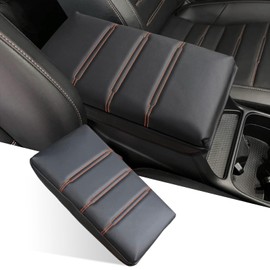 ANMOSVO - Funda para consola central CRV 2025 2024 2023 - Funda de cojín de piel antideslizante para Honda CRV 2023 2024 2025 Accesorios interiores