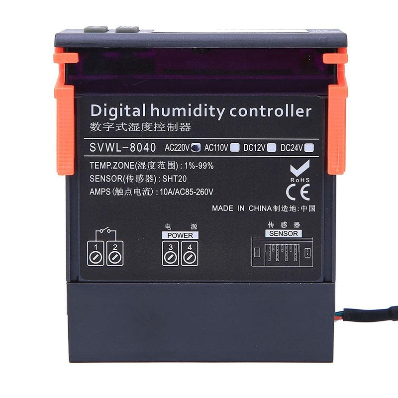DEWIN Humidity Controller, Digital Humidity Regulator Measuring Range 1%-99% RH