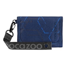 coocazoo Wallet, Wallet with Window Inside & Outside, Coin Pocket & Card Slots, Velcro Closure, 3rd Grade, Blue Motion - Blue, Modern