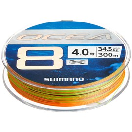 Shimano Line Ocea 8 300m 988.1 ft No. 4.0 5 Color LD-A71S Fishing Line