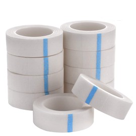 FAMILIFE 10 Rolls Eyelash Tape White Paper Fabric Eyelash Tape Eyelash Extension Supply Tool