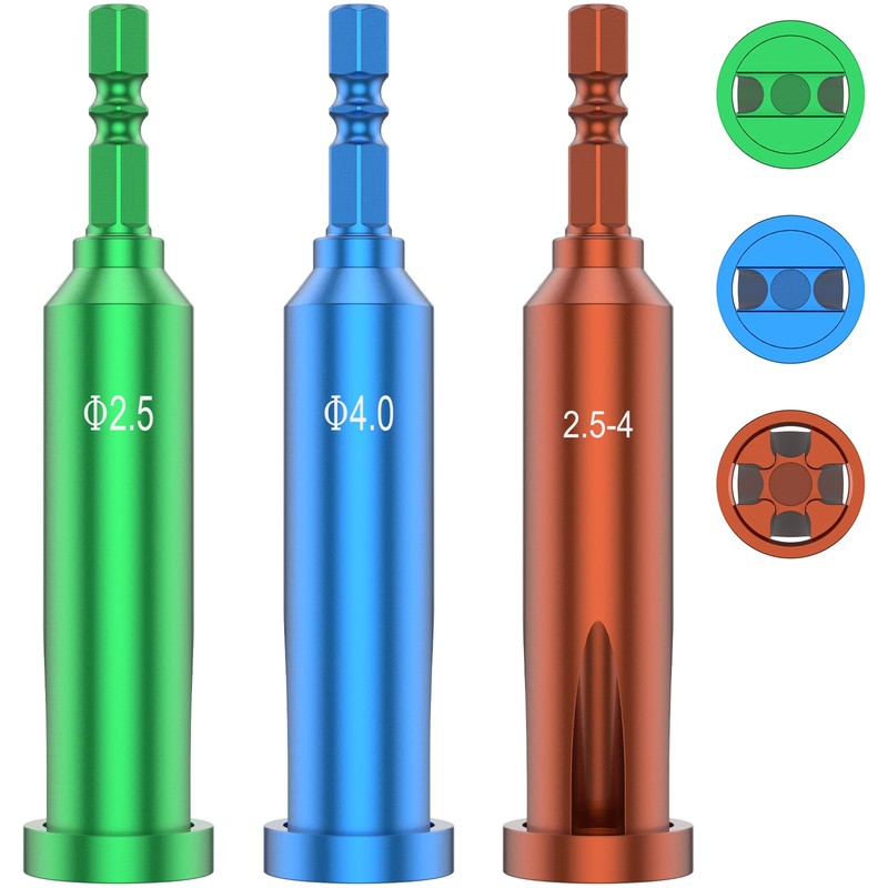 3Pcs Wire Twisting Tool, Carbon Steel Wire Stripper Twister 3