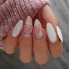 Nail Tip, Short, False Nail Tip, Short Nail Christmas Design,