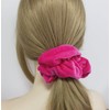 2 Pcs Hotpink Large Size Scrunchies for Women Hair Elastic