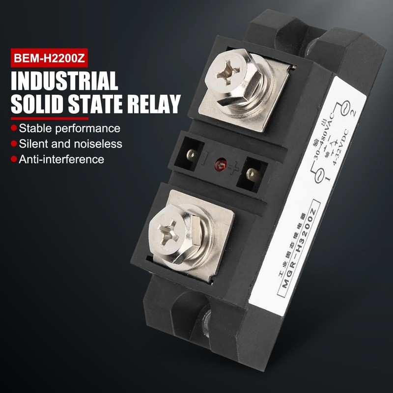 EVTSCAN 200A High Current DC-AC SSR Solid State Relay, with