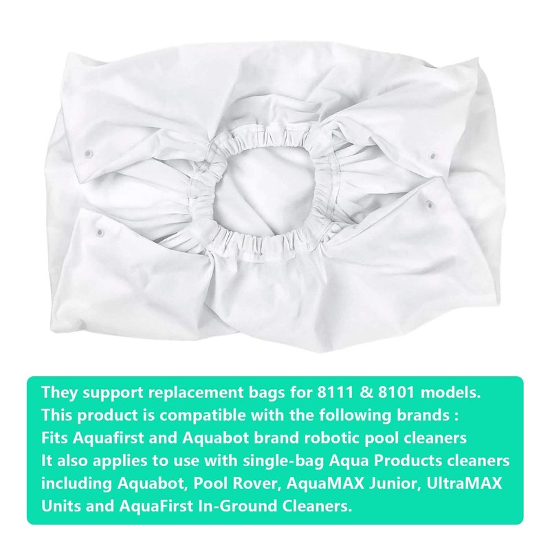 A8111PK Pool Cleaner Fine Filter Bag for Aquabot Turbo Classic