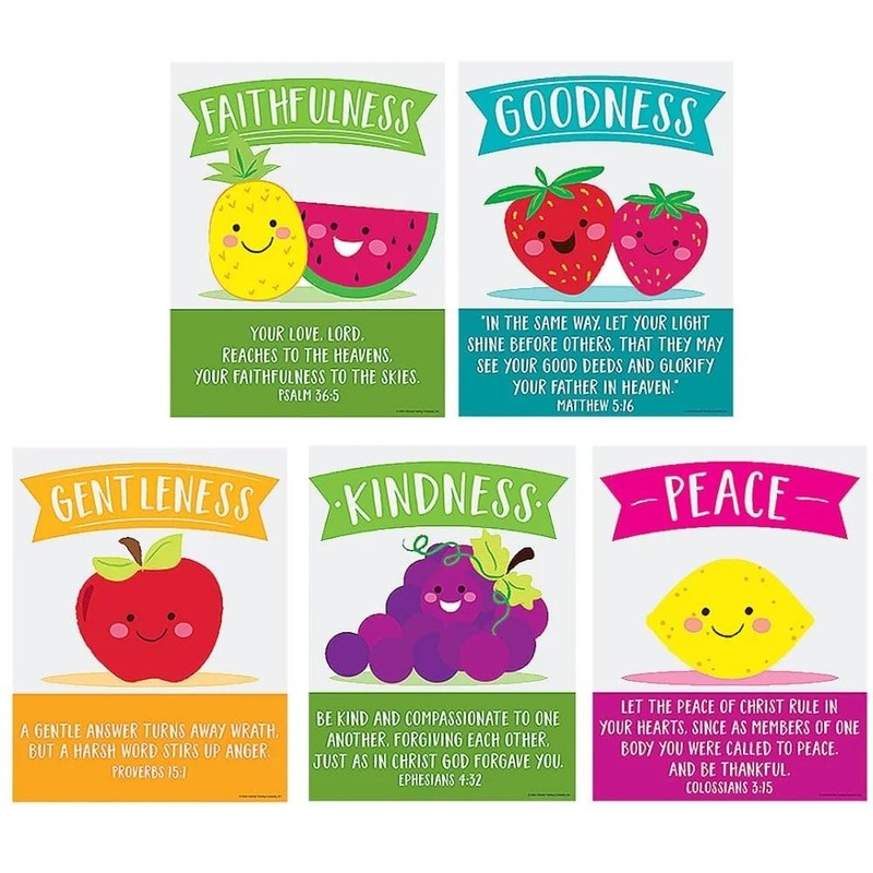Fun Express FRUIT OF THE SPIRIT POSTER SET - Educational