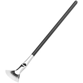 Cepillo de Pestañas en Abanico para Rímel, Mujer, Maquillaje de Ojos Herramienta Aplicadora Negra, Madera y Aluminio Fibra, Uso en Salones y Viaje
