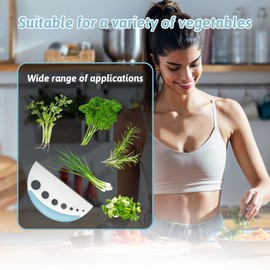 Herb Scissors 5 Blade Kitchen Salad Scissors Set with Herb Stripper Stainless Steel Blade Kitchen Blue Shears