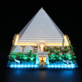 GEAMENT LED Light Kit Compatible with Great Pyramid of Giza - Lighting Set for Architecture 21058 Model (Building Set Not Included)