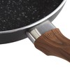 IMUSA USA Woodlook 12" Black Stone Fry Pan Handle and