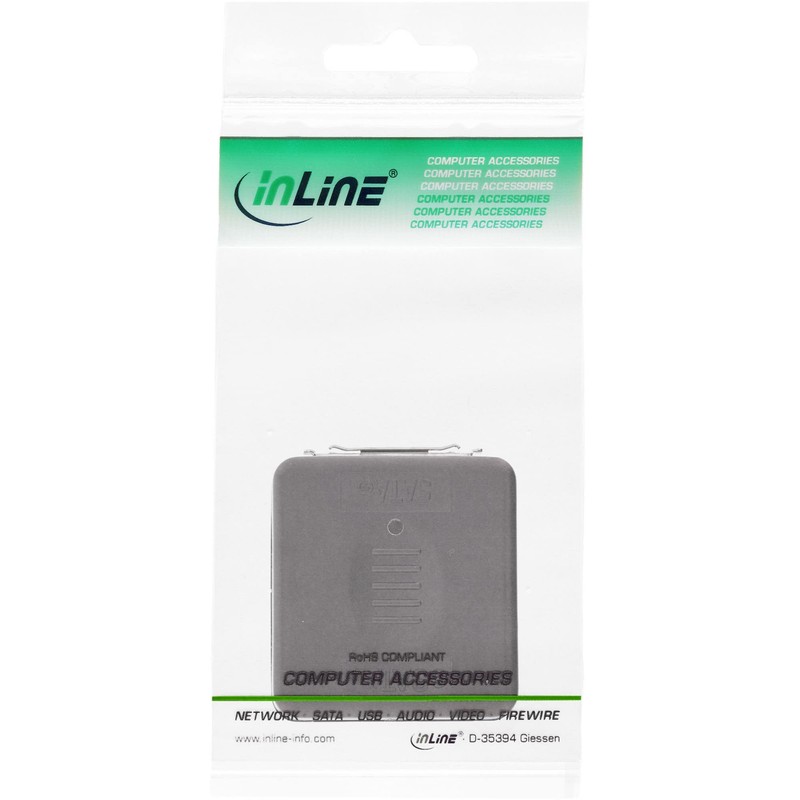 InLine Adaptor, InLine, eSATA female to SATA female black 1