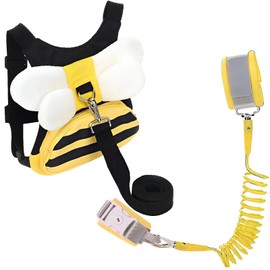 Arnés de seguridad Anti Perdida para niños,2.5m Muñequera de Seguridad 3 en 1,Cómoda Correa Antirrobo Ajustable con Cierre de Seguridad y Mochila con Correa para Ninos pequeños