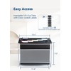 SortRax Plastic Extra Capacity Hanging File Folders, 2" Expanding Pocket,