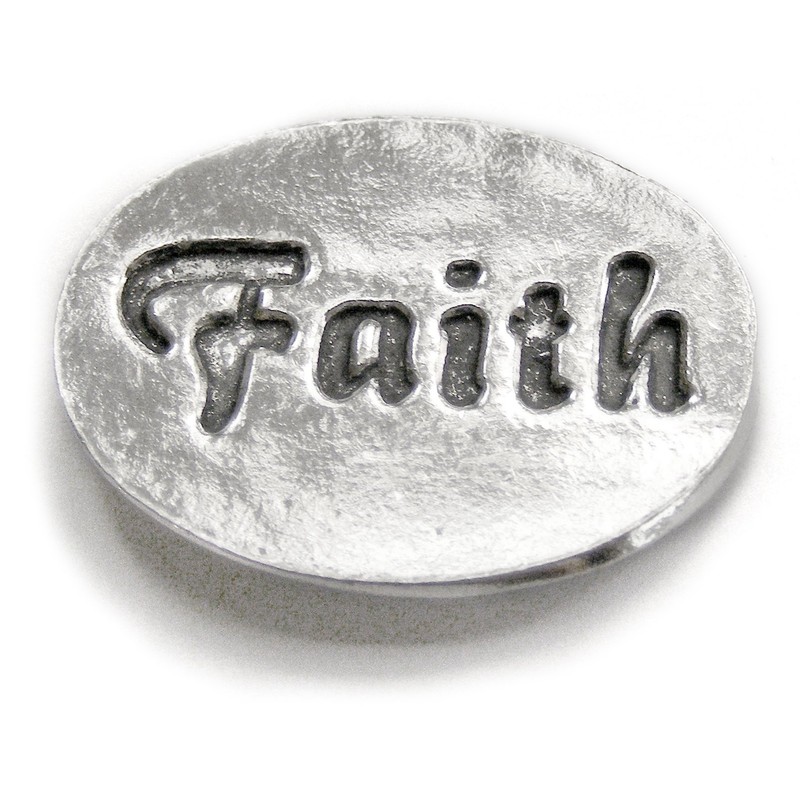 Basic Spirit Angel/Faith Pocket Token (Coin) * Handcrafted Pewter Lead-Free