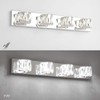 Aipsun 4 Lights Crystal Vanity Lights Over Mirror Modern Vanity