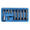Spline Socket Bit Set 11 Piece 1/2 Drive Standard and