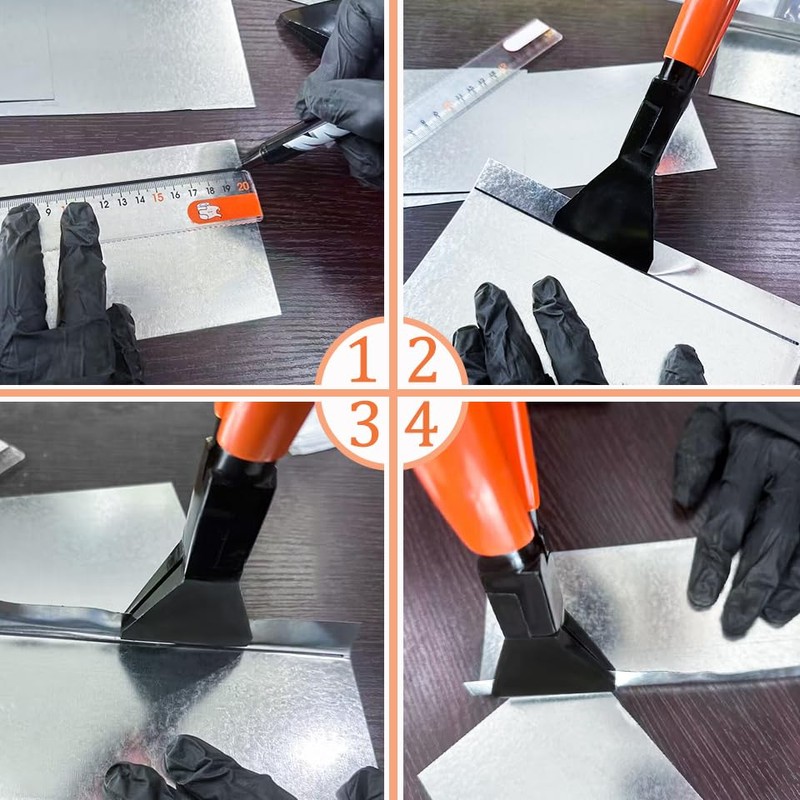 LEONTOOL 11-Inch Hand Seamers - Sheet Metal Tools with PVC