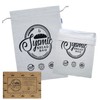 2 X Reusable Plastic Lined Bread Bags for Homemade Bread