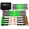 Trekassy Car Tie Down Straps for Trailers with Snap Hooks