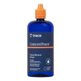 Trace Minerals ConcenTrace Gotas de Minerales 8oz 237 ml Soluble Ionic Sodio Sin Sabor