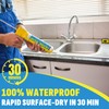 Silicone Caulk & Sealant Clear, 10 Pack - 100% Waterproof