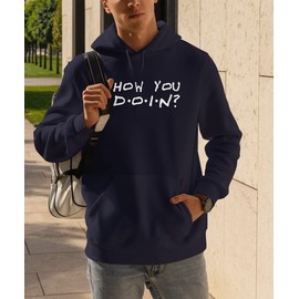 Hippowarehouse How You Doin? Baseball cap hat Premium printed 5 panel onesize adults Navy