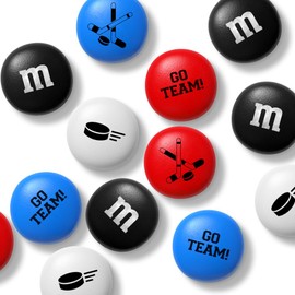 M&M’S Hockey Milk Chocolate Candy Party Favors, set of 30, for Hockey Party Decor, Gifts, Favors or Sports Theme Birthday