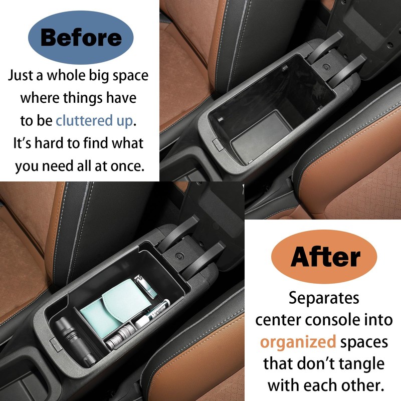 RUNROAD Center Console Organizer Tray Compatible with 2024 2025 Chevy