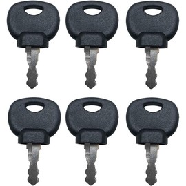 6 Pieces 14607 Ignition Key 14607 Construction Machine Key for JCB Bobcat BOMAG MANIT Heavy Equipment Forklift Truck Wheel Loader Switch