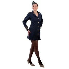 Costume Stewardess Air Hostess Stewardess Fancy Dress 8 – 18