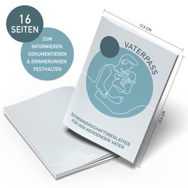 Olgs Father Pregnancy Pass: Companion for Expectant Dads, Dad Passport, Maternity Log for Dads, Pregnancy Announcement, Baby Gift Du wirst Papa (Father Pass), father passport, Classic