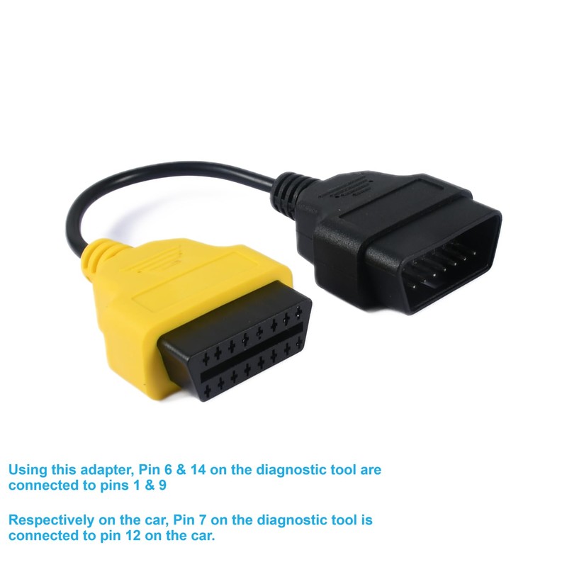 Yalgdlen ECU Scan ecuscan Cable Adaptor Compatible with obd Fiat