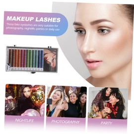 Healeved Colored Eyelash Extensions for Home and Salon Use Lightweight and Soft False Lashes for Daily Makeup and Professional Artists