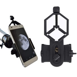 Kivsin Montaje del Adaptador del teléfono del telescopio,Soportes para teléfono móvil para telescopio y microscopio Binocular，para monoculares/telescopios astronómicos